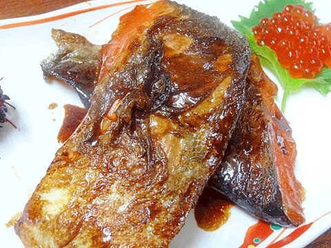 生干しがコツ☆　「サクラマスの照焼き」